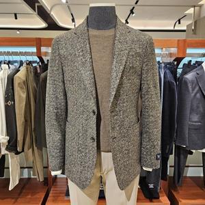 [킨록바이킨록앤더슨](신세계 사우스시티)그레이 브라운 하운드투스 이태리 수입원단 캐주얼 자켓