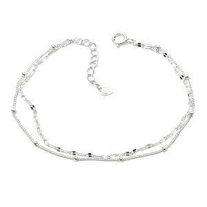 92.5 실버 순은 데스티니 레이어드 체인 은팔찌