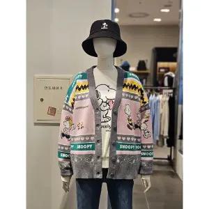 [클라이드앤](김해점)[클라이드] 여성 스누피 배색 가디건 FODSW972F