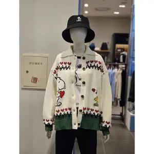 [클라이드앤](김해점)[클라이드] 여성 스누피 카라 가디건 FODSW973F