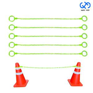 칼라콘 체인 2M 1세트(5개) 진입차단 주차금지