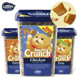 캣템 시크릿크런치 참치 연어 치킨 420g 대용량 고양이 이빨과자 치석제거간식