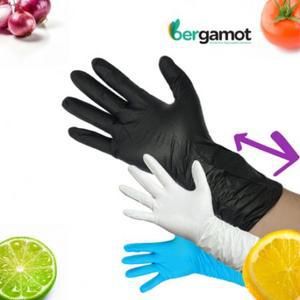 손목긴 두꺼운 니트릴 라텍스프리 고무장갑 100매 Long Black Nitrile Glove 30cm 소(