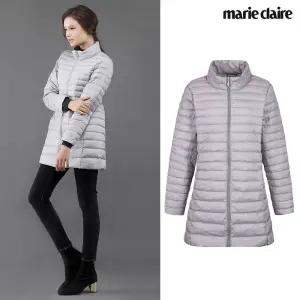 [마리끌레르] 여성 덕다운 경량 점퍼멜란지화이트
