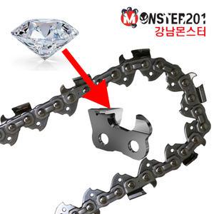 강남몬스터 체인톱날 C21번36날 다이아몬드날 초경체인톱날 카바이드팁 500mm 엔진 전기 수명절삭력 강력