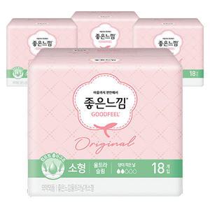 좋은느낌 오리지날 울트라슬림 소형 18개입 4팩