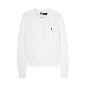 [폴로랄프로렌]  여성 케이블 화이트 가디건 211891643 001