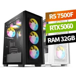 피씨스토어 AMD 베스트 게이밍PC 라이젠5 7500F RTX5060 (32GB, M.2 1TB)