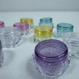 납작 크림 립밤 소분통 플라스틱 원형 화장품 메이크업 휴대용 미니 작은 소형 뚜껑 휴대 용기 5g