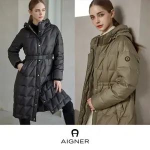 아이그너  핫멜트 롱다운 코트