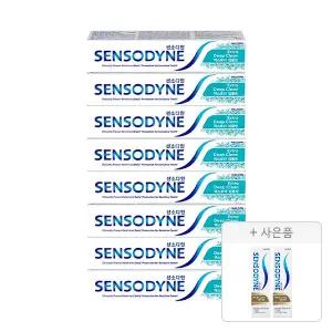 센소다인 엑스트라 딥클린 치약 120g, 8개 + 증정(멀티케어 치약 18g, 2개)