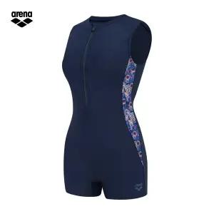 아레나 파이어워크 A4FL1LS03 NVY (주머니백 증정) 여성 일반 민소매 2부반신슈트 수영복