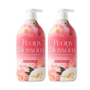 해피바스 피오니 블로썸 퍼퓸 바디워시 900g 2개 / 바디클렌저 세정제