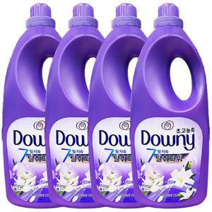 다우니 초고농축 탈취파워 섬유유연제 화이트티와 릴리 본품 2L 4개