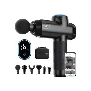 렌포 마사지건 어깨 등 종아리 마사지건 파워플러스 PRO C001S-BK