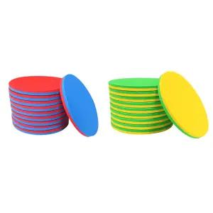 원형 색판 뒤집기 10개입 동그라미 릴레이 게임 가을 운동회 체육대회 실내 야외