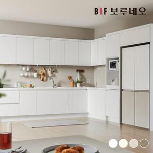 나비드 주방 싱크대 시공 ㄱ자 5.1m 멀티 수납형 E0 PET소재