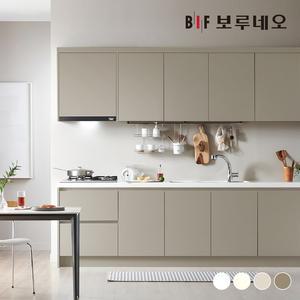 나비드 주방 싱크대 시공 일자형 3m E0 PET소재