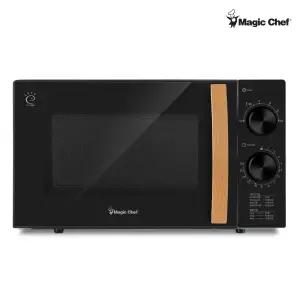 매직쉐프 플랫타입 무회전 전자레인지 MEM-CG20FM 블랙 20L 다이얼식 6단계 파워 조절