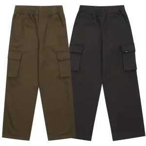 [소이]카고 수트레이트 밴딩 면기모바지 24W0201_JJ