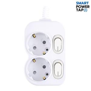 스마트파워탭  국산 LED 절전 스위치 개별 2구 멀티탭 / 전기 연장선 안전 멀티 콘센트 40cm/1.5m/2.5m/3.5m/4.5m