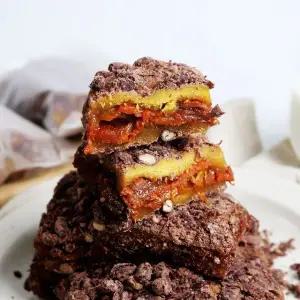 진한 호박고지 찰시루떡 1kg 팥시루떡