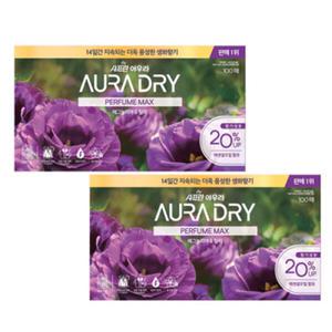 아우라 드라이시트 퍼퓸맥스 매그놀리아 릴리 100매 2개