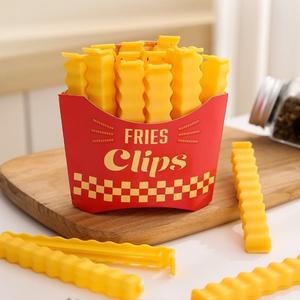 [셀플리]쓸없선 감튀 집게 필요없는 킹받는 선물 과자 봉지 봉투 마개 비닐 밀봉 밀폐 클립 KK0222