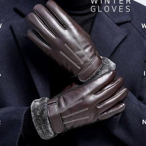 [다잇템] 남성 오피스룩 무스탕 셋업 모조가죽 인조가죽 장갑