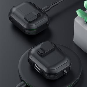 에어팟 4세대 케이스 자동 잠금장치 투톤 컬러플 범퍼케이스