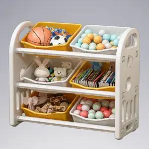리빙스냅 장난감 정리함 3단 바구니 수납장