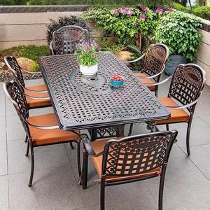 야외 철제 테이블 테라스 의자세트 정원 베란다 6인 카페 주물 펜션