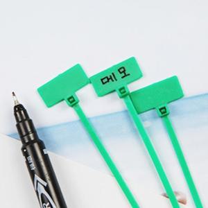 케이블타이 메모 마킹 이름표 전선 타이 100P 소 그린 (WFGIKH4)