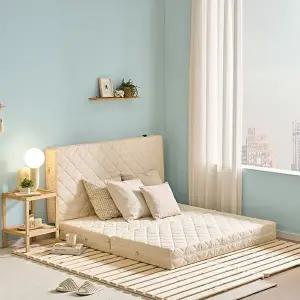 [텐스페이스]딥슬립 고밀도 15cm 3단 접이식 매트리스+방수커버 (Q SF4052) (무배)