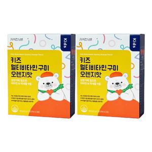김석진LAB 키즈멀티비타민 구미 오렌지맛, 30일분 2개