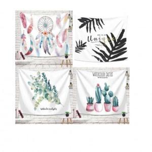 [BZJLSJXJ_51AP]검정파초잎 패브릭포스터 가림막커튼 대 D