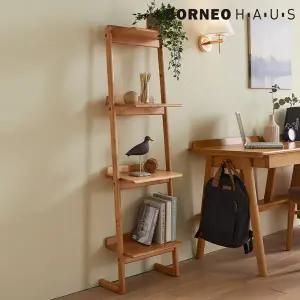 보루네오 엘리브 빌드 원목 사다리 책장 pn443