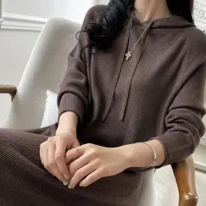 [루시다]오델르 니트 후드 원피스