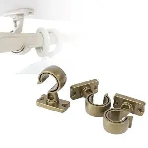 [셀러허브 패션][JHP1PRPU_51AP]회전식 35파이용 3P 커튼설치 방향조절