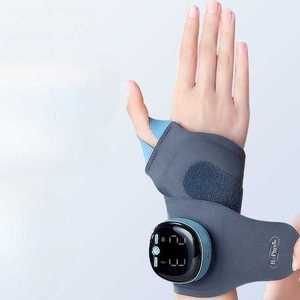 손목 온열 마사지 찜질 밴드 주물럭 안마기 진동 장갑형