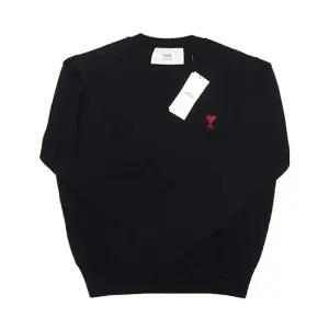 스몰 하트 로고 메리노 울 스웨터 블랙 BFFKS111 KN0025 001