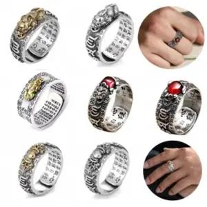 입체은반지 액막이 금전운 행운반지 남여공용반지