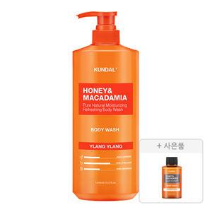 쿤달 네이처 바디워시, 일랑일랑, 1058ml, 1개 + 증정 (바디워시, 화이트머스크, 100ml, 1개)