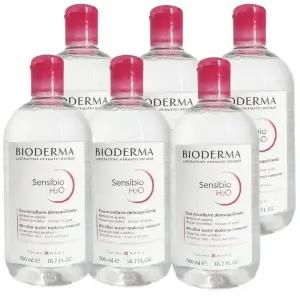 바이오더마 센시비오 클렌징 워터 H2O 500ml 6개 세트 MS-1032