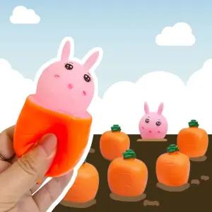 까꿍 당근 귀여운 토끼 말랑이 찐득이 주물럭 촉감놀이 스트레스볼