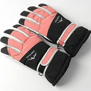 [셀러허브 패션][JHQS89E7_52DU]핑크 터치 스노빌 방한 여성용 여자 장갑