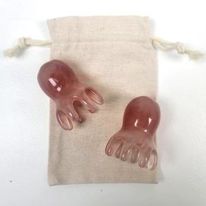 문어괄사 2개 두피 바디 어깨 승모근 림프 순환 머리 얼굴 지압 갈사