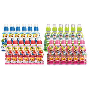 뽀로로음료 4종 24개 세트 (제로밀크6+제로딸기6+샤인머스캣6+복숭아6)