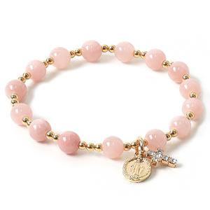 엘레나 6mm 1단묵주 팔찌 천주교 성물