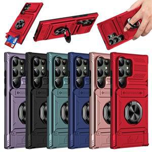 [유니커블]갤럭시 S25 S24 S23 울트라 플러스 히든 카드 수납 홀더 메탈 자석 링 거치대 범퍼 하드 케이스